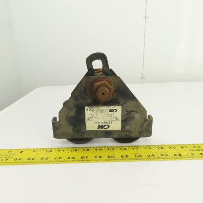 CM Series 633 1/2 Ton Push/Pull Ball Bearing Hoist Beam Trolley 2-1/2"-6-1/4"
