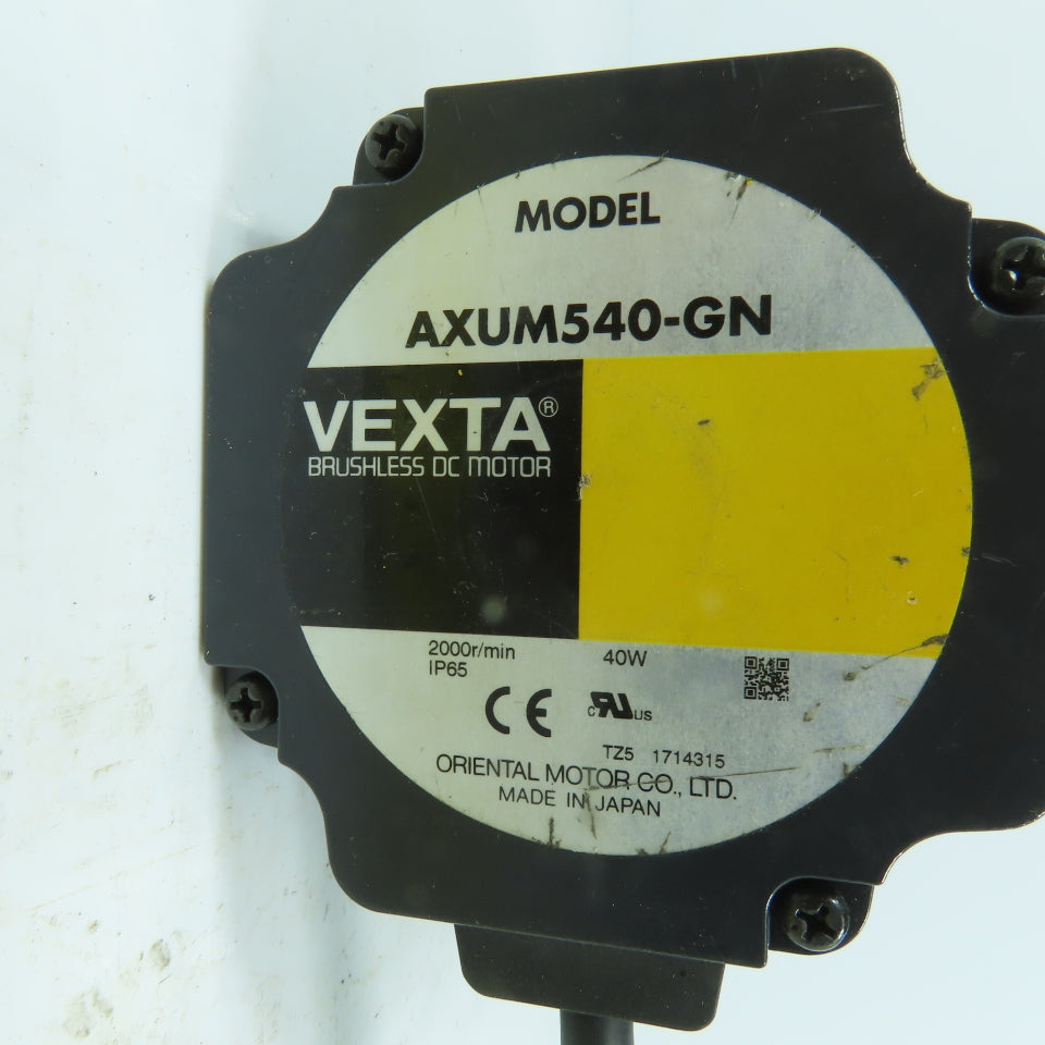 Vexta AXUM540-GN Brushless DC Gearmotor W/ Oriental 5GN3KA Gear Head