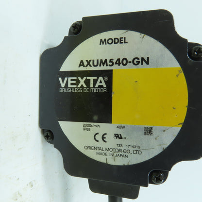 Vexta AXUM540-GN Brushless DC Gearmotor W/ Oriental 5GN3KA Gear Head