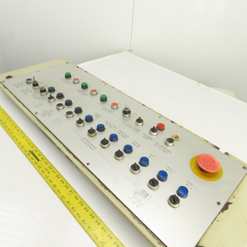 Sinico Operator Control Switch Indicator Panel W/ 13 Switches & 10 Push Buttons
