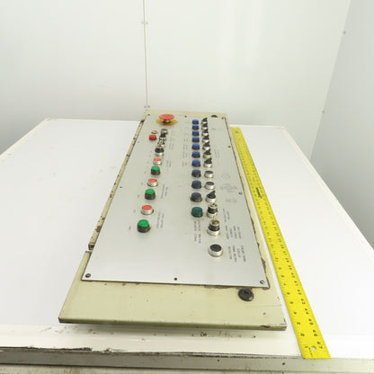 Sinico Operator Control Switch Indicator Panel W/ 13 Switches & 10 Push Buttons