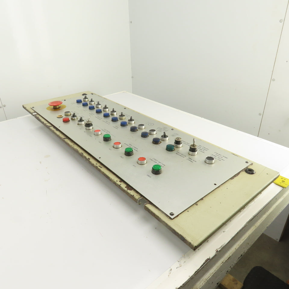 Sinico Operator Control Switch Indicator Panel W/ 13 Switches & 10 Push Buttons