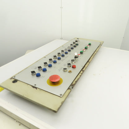 Sinico Operator Control Switch Indicator Panel W/ 13 Switches & 10 Push Buttons