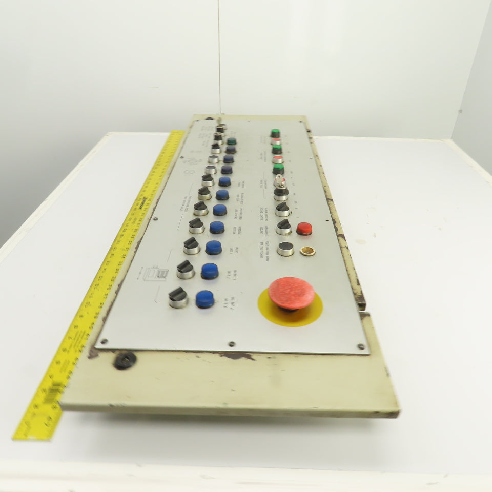 Sinico Operator Control Switch Indicator Panel W/ 13 Switches & 10 Push Buttons