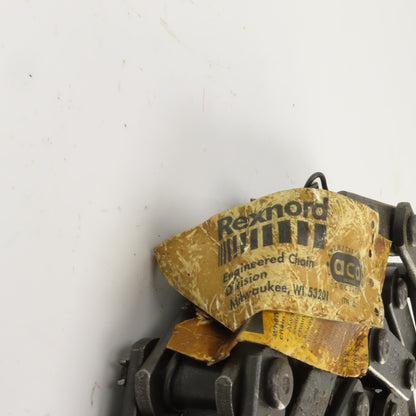 Rexnord S188 Carbon Steel Elevator Chain 2.609" Pitch 9' OAL 2740 lb/ft 0.5" Pin