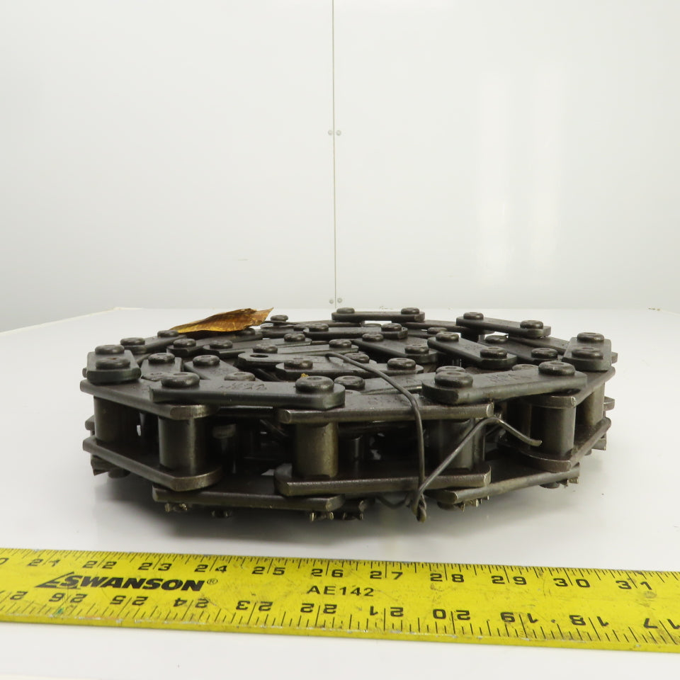 Rexnord S188 Carbon Steel Elevator Chain 2.609" Pitch 9' OAL 2740 lb/ft 0.5" Pin