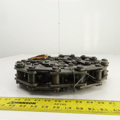 Rexnord S188 Carbon Steel Elevator Chain 2.609" Pitch 9' OAL 2740 lb/ft 0.5" Pin