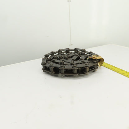 Rexnord S188 Carbon Steel Elevator Chain 2.609" Pitch 9' OAL 2740 lb/ft 0.5" Pin