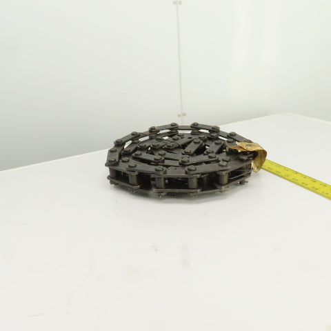 Rexnord S188 Carbon Steel Elevator Chain 2.609" Pitch 9' OAL 2740 lb/ft 0.5" Pin
