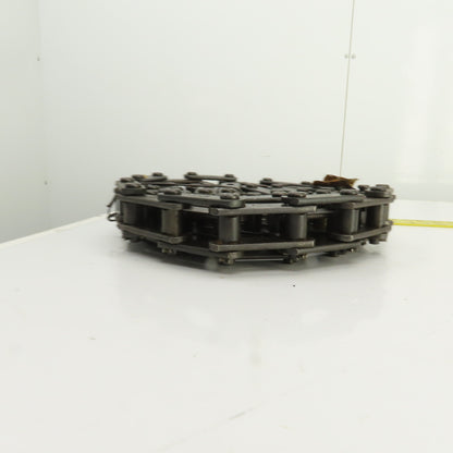 Rexnord S188 Carbon Steel Elevator Chain 2.609" Pitch 9' OAL 2740 lb/ft 0.5" Pin