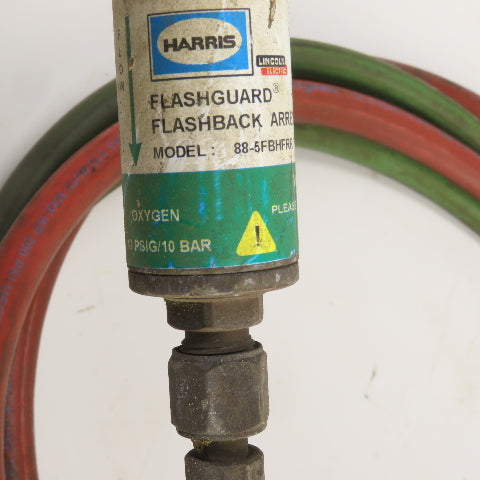Harris Oxygen & Acetylene Regulator/Hose Assembly 7' W/ Arrestor