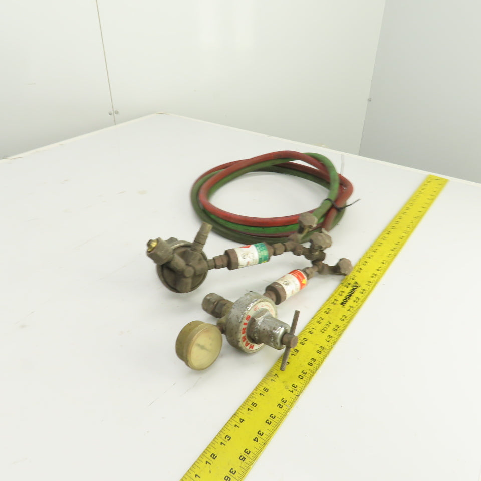 Harris Oxygen & Acetylene Regulator/Hose Assembly 7' W/ Arrestor