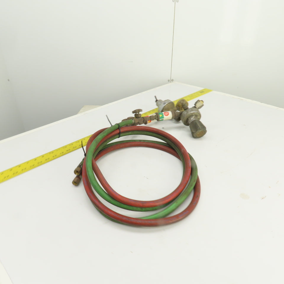Harris Oxygen & Acetylene Regulator/Hose Assembly 7' W/ Arrestor