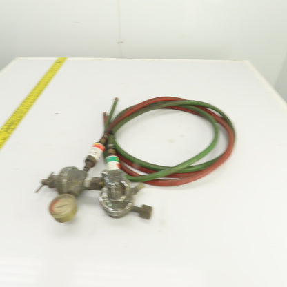Harris Oxygen & Acetylene Regulator/Hose Assembly 7' W/ Arrestor