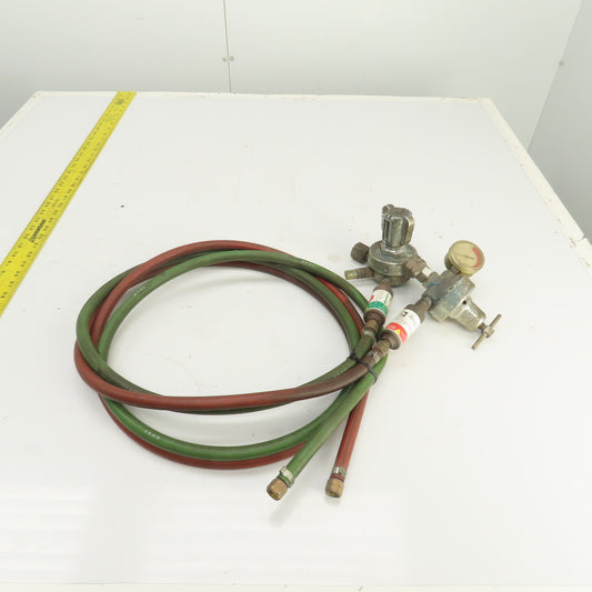 Harris Oxygen & Acetylene Regulator/Hose Assembly 7' W/ Arrestor
