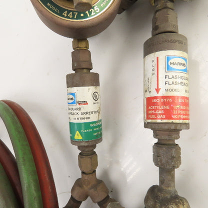 Harris Oxygen & Acetylene Regulator/Hose Assembly 6' W/ Arrestor