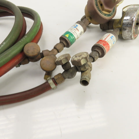 Harris Oxygen & Acetylene Regulator/Hose Assembly 6' W/ Arrestor