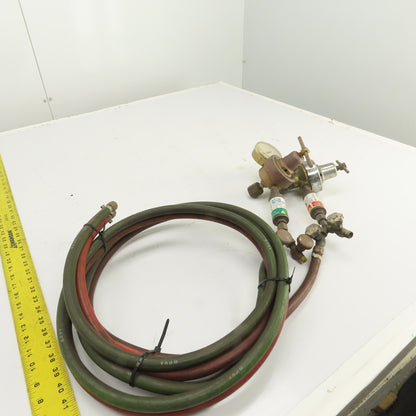 Harris Oxygen & Acetylene Regulator/Hose Assembly 6' W/ Arrestor