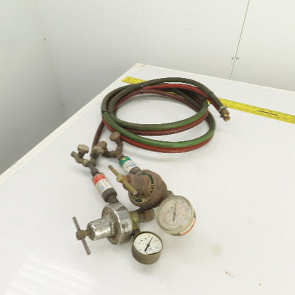 Harris Oxygen & Acetylene Regulator/Hose Assembly 6' W/ Arrestor