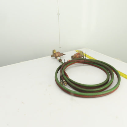 Harris 447-50 447NC-15 Oxygen & Acetylene Regulator/Hose Assembly 12' W/Arrestor