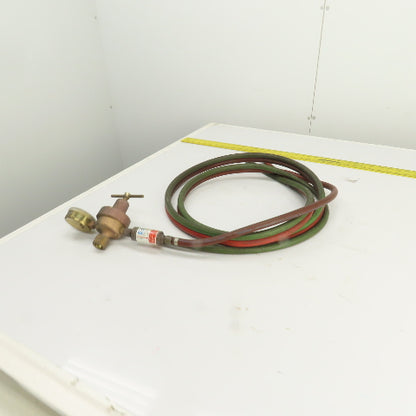 Harris 447NC-15 Oxygen & Acetylene Hose, Regulator 9' Assembly W/Arrestor