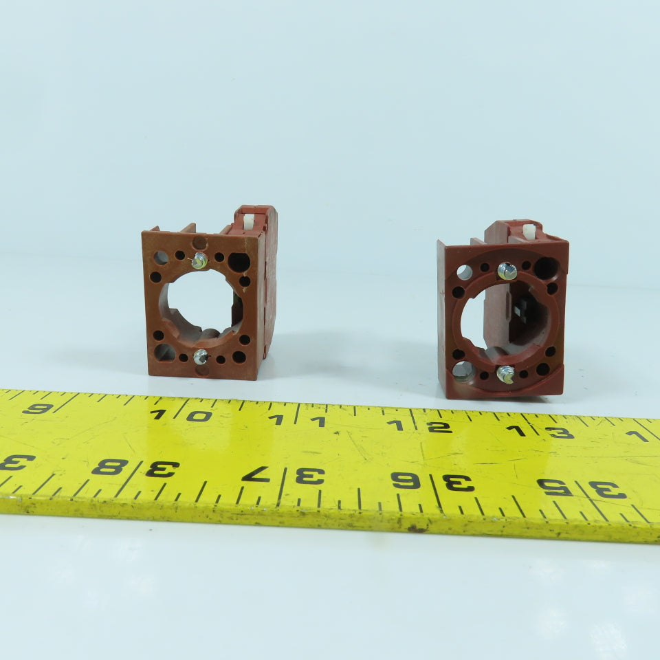 Siemens 3SB1400-0A Auxiliary Contact Block 600V Lot Of 2