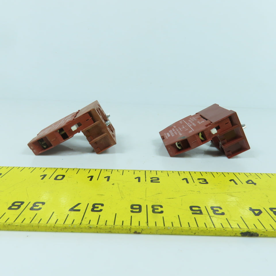 Siemens 3SB1400-0A Auxiliary Contact Block 600V Lot Of 2