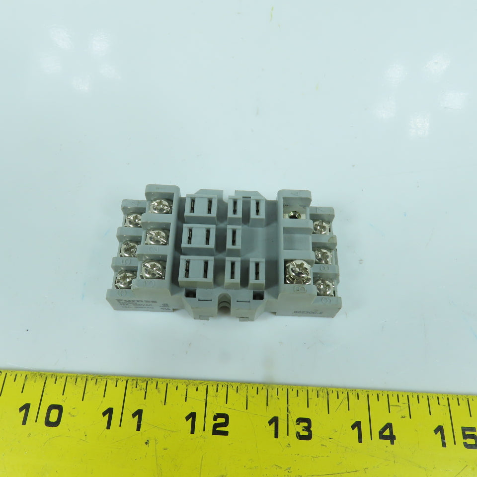 Furnas 46S893 11-Pin Relay Socket Base 15 Amp 300V AC