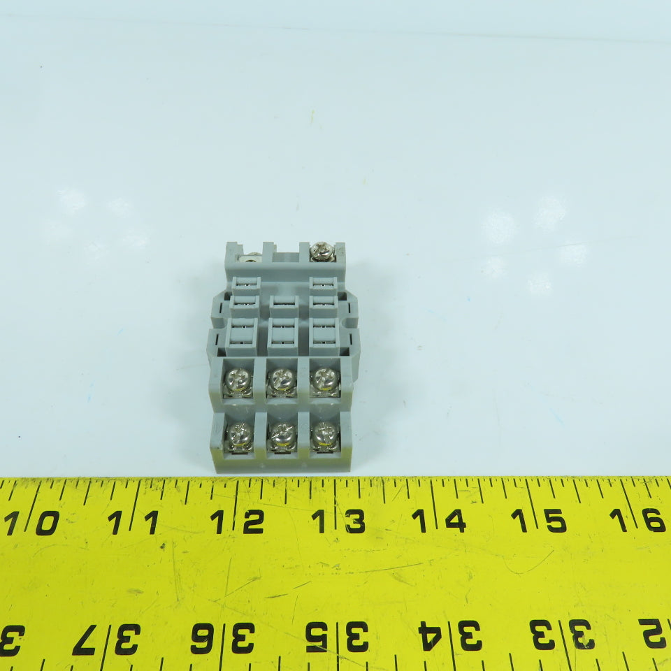 Furnas 46S893 11-Pin Relay Socket Base 15 Amp 300V AC
