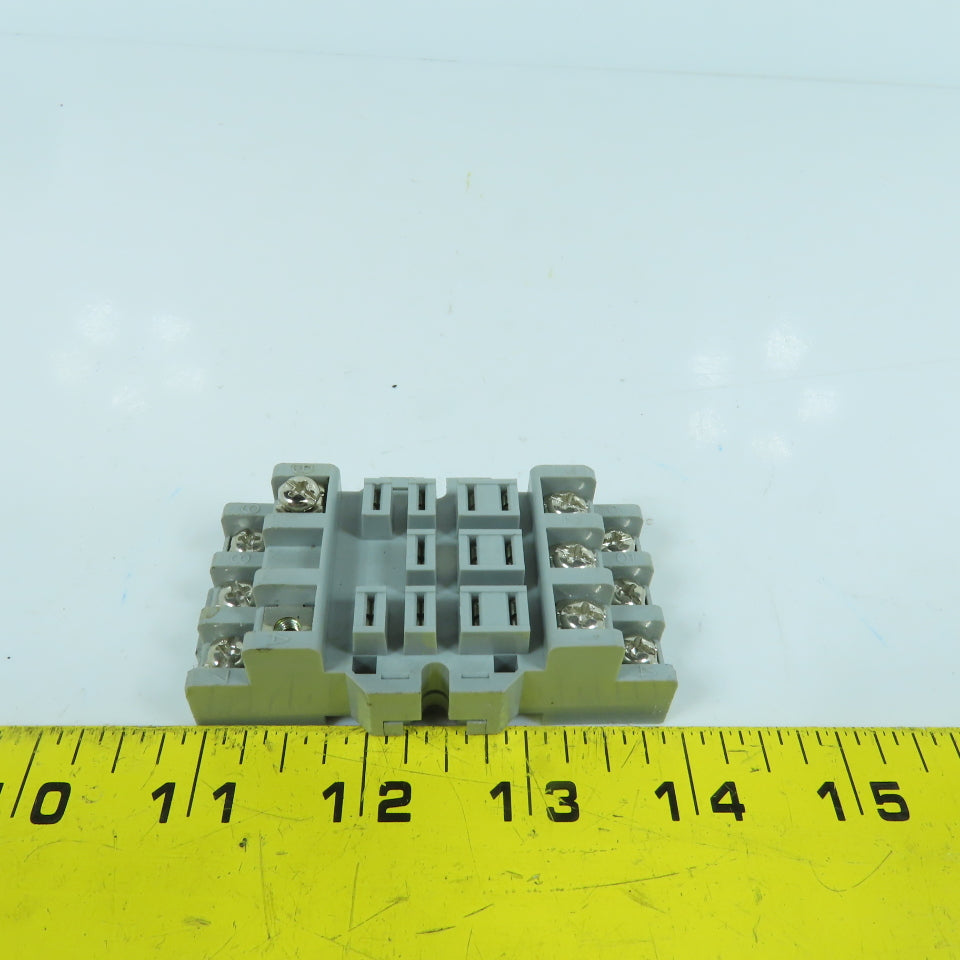 Furnas 46S893 11-Pin Relay Socket Base 15 Amp 300V AC