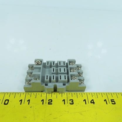 Furnas 46S893 11-Pin Relay Socket Base 15 Amp 300V AC