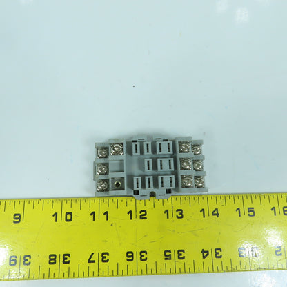 Furnas 46S893 11-Pin Relay Socket Base 15 Amp 300V AC