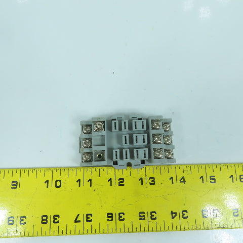 Furnas 46S893 11-Pin Relay Socket Base 15 Amp 300V AC