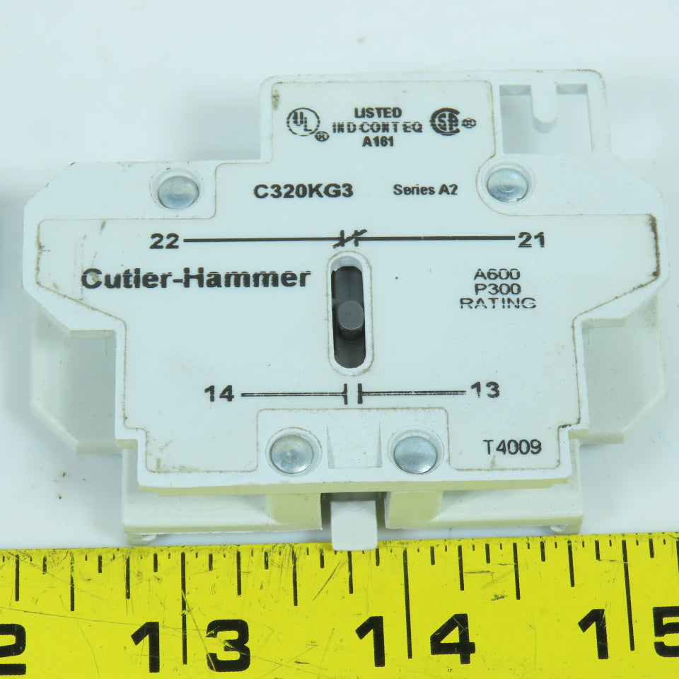 Cutler Hammer C320KG3 Auxiliary Contact Block Lot Of 3