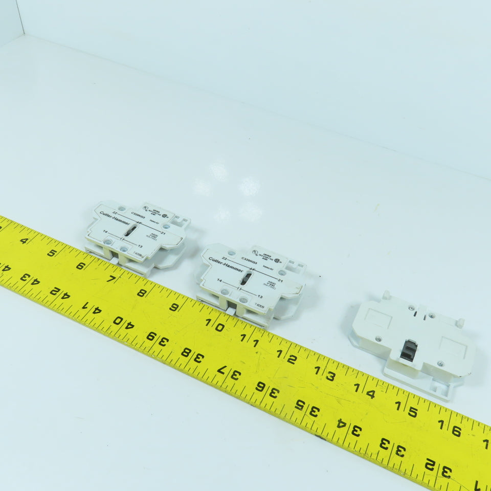 Cutler Hammer C320KG3 Auxiliary Contact Block Lot Of 3