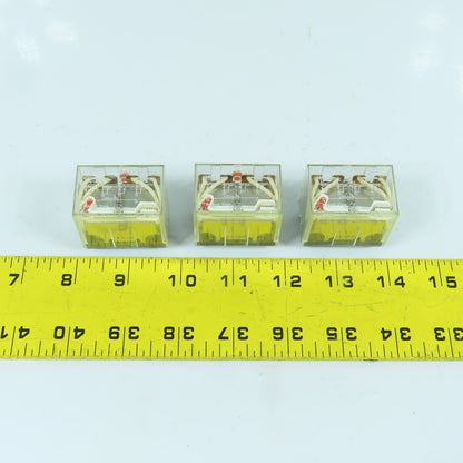 Omron LY4I4N 240VAC Relay 110/120V AC Coil  14-Pin Lot Of 3
