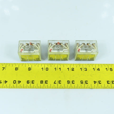 Omron LY4I4N 240VAC Relay 110/120V AC Coil  14-Pin Lot Of 3