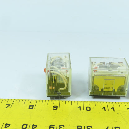Omron LY4I4N 240VAC Relay 110/120V AC Coil  14-Pin Lot Of 3