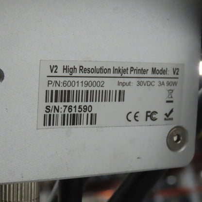 7-1/2" x 58" Variable Speed Slide Bed Belt Conveyor 0-75FPM 220V 1Ph W/ Printer