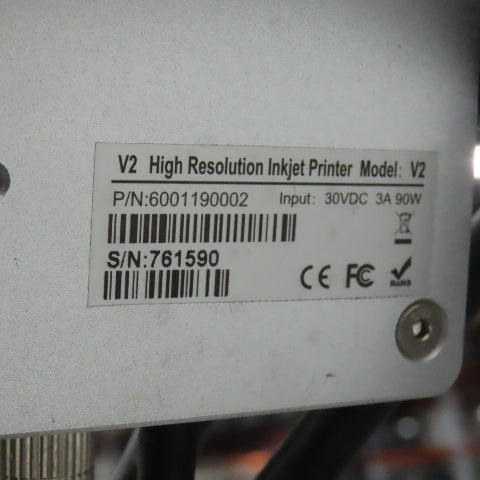 7-1/2" x 58" Variable Speed Slide Bed Belt Conveyor 0-75FPM 220V 1Ph W/ Printer