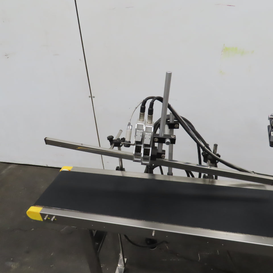 7-1/2" x 58" Variable Speed Slide Bed Belt Conveyor 0-104FPM 220V 1Ph W/Printer