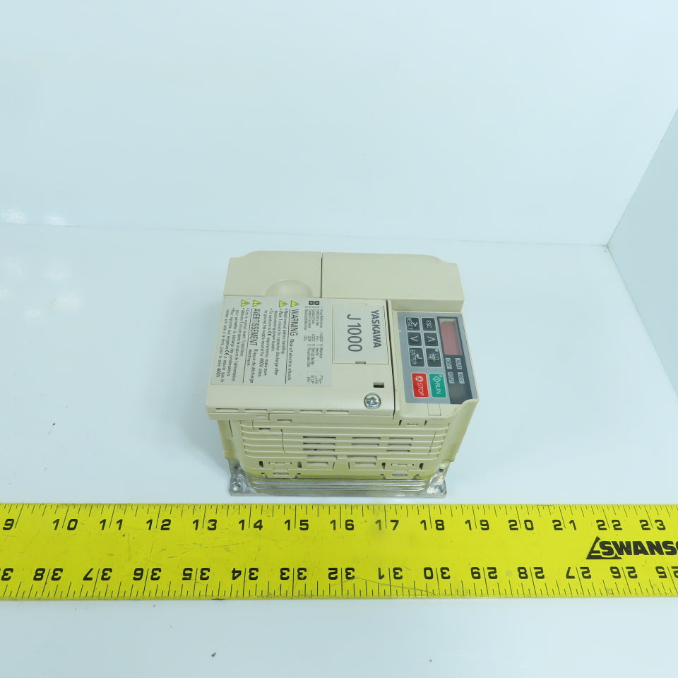 Yaskawa CIMR-JU4A0002BAA 2.1/1.8A AC VFD Drive 380-480V Input 3PH