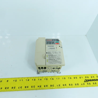 Yaskawa CIMR-JU4A0002BAA 2.1/1.8A AC VFD Drive 380-480V Input 3PH