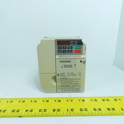 Yaskawa CIMR-JU4A0002BAA 2.1/1.8A AC VFD Drive 380-480V Input 3PH