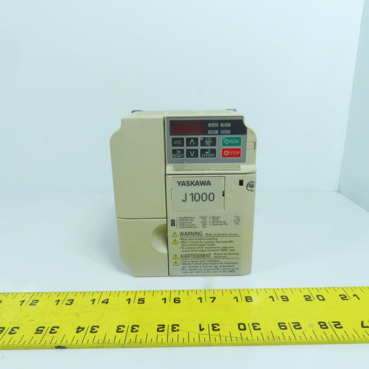 Yaskawa CIMR-JU4A0002BAA 2.1/1.8A AC VFD Drive 380-480V Input 3PH