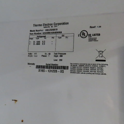 Thermo Fisher UGL2320A19 -20°C Upright Laboratory Temperature Freezer 115V