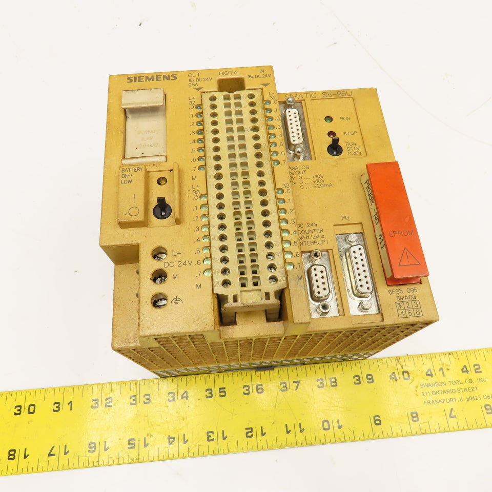 Siemens 6ES5-095-8MA03 6ES5-375-1LA15 Simatic S5-95U CPU Processor W/ Memory
