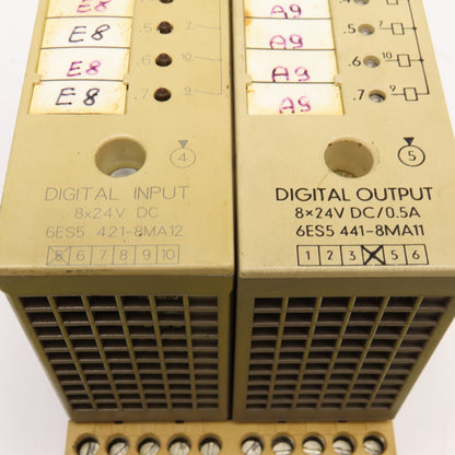 Siemens 6ES5-421-8MA12 6ES5-441-8MA11 Digital I/O Modules 24VDC