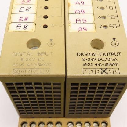 Siemens 6ES5-421-8MA12 6ES5-441-8MA11 Digital I/O Modules 24VDC