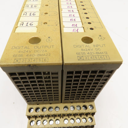 Siemens 6ES5 440-8MA22 6ES5-421-8MA12 Digital I/O Modules 24VDC